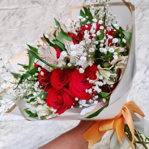 Arreglos floral 18 rosas