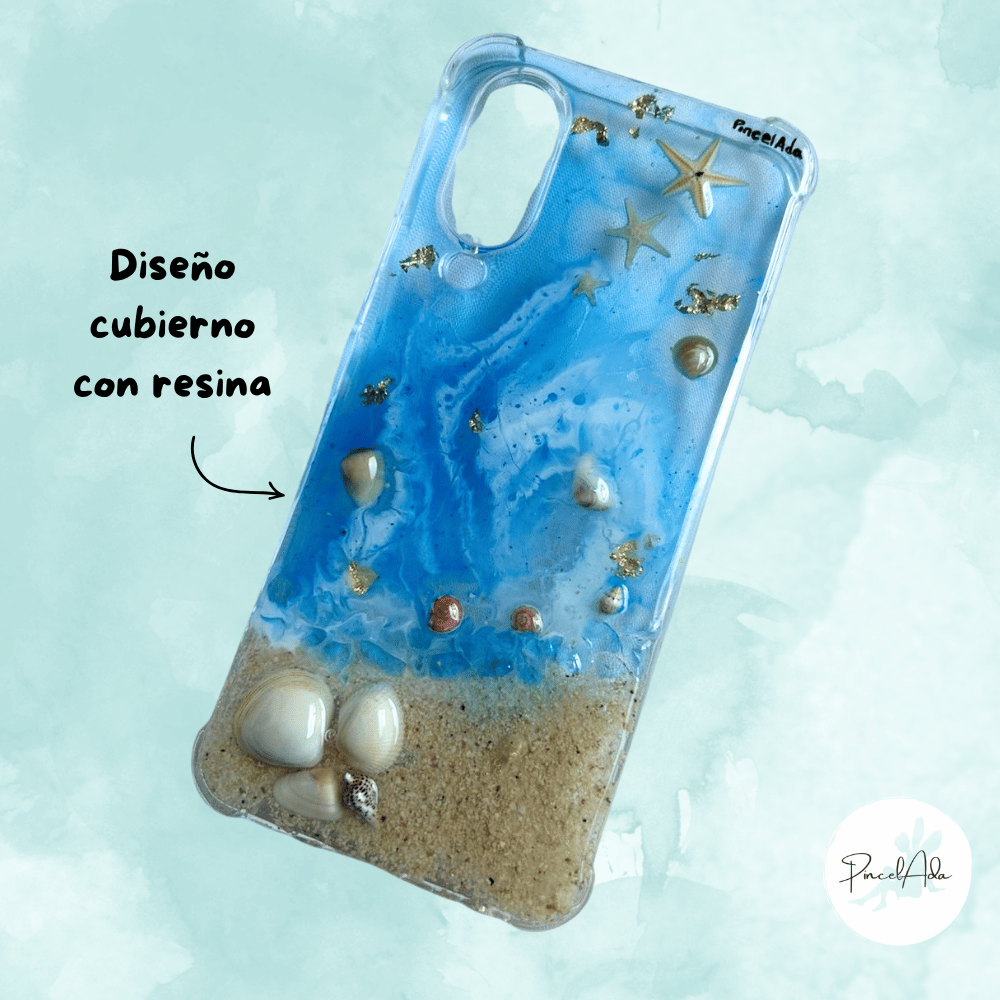 Funda de Resina Océano Vivo: Corales Naturales - Imagen 2